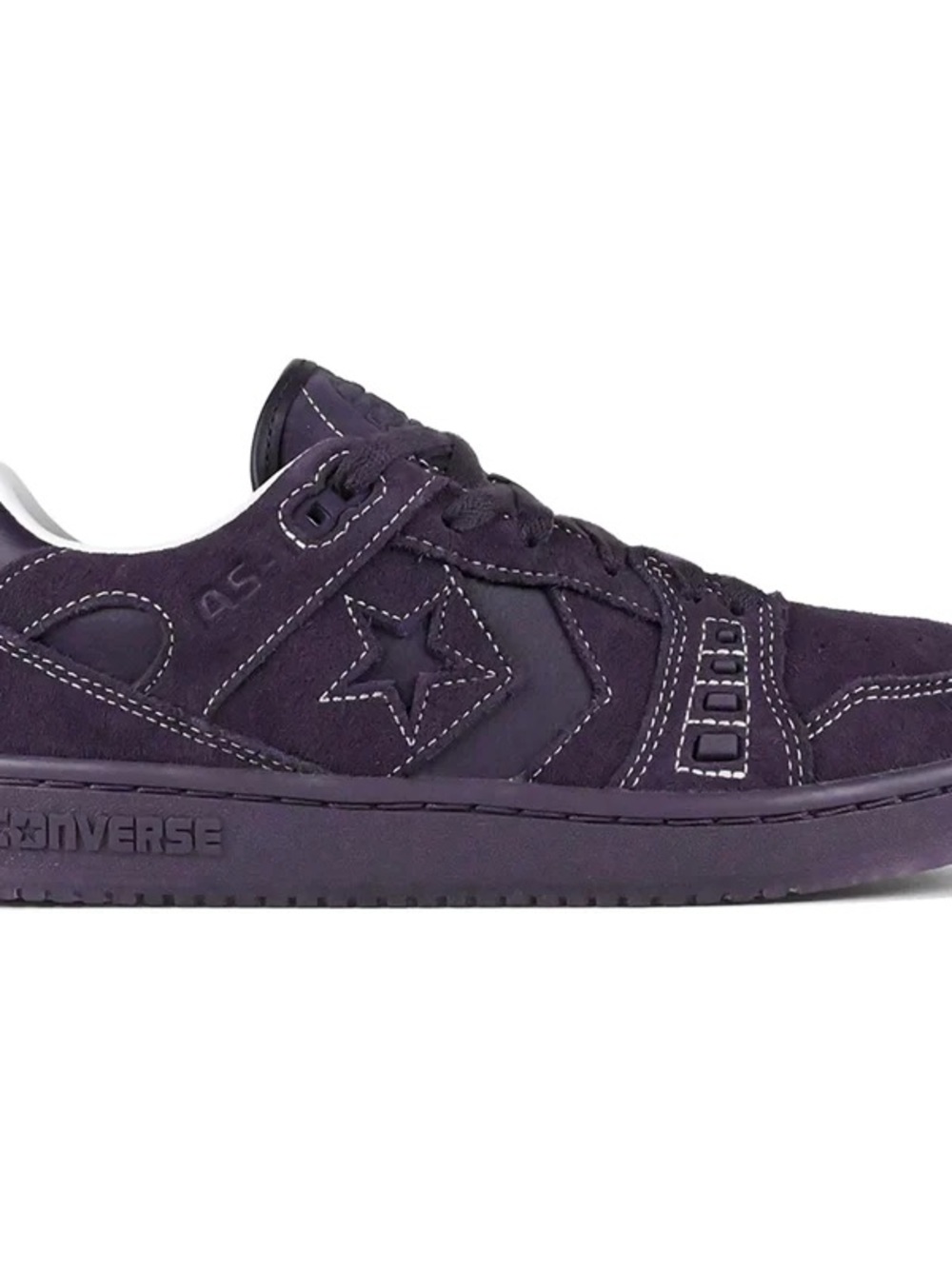 Converse Men’s Dark Purple Suede Low-Top Sneakers